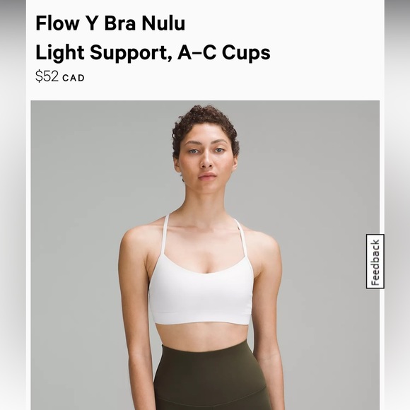 TWO Lululemon Flow-Y Sports Bras BUNDLE: Black & White (NWOT) - Picture 4 of 12